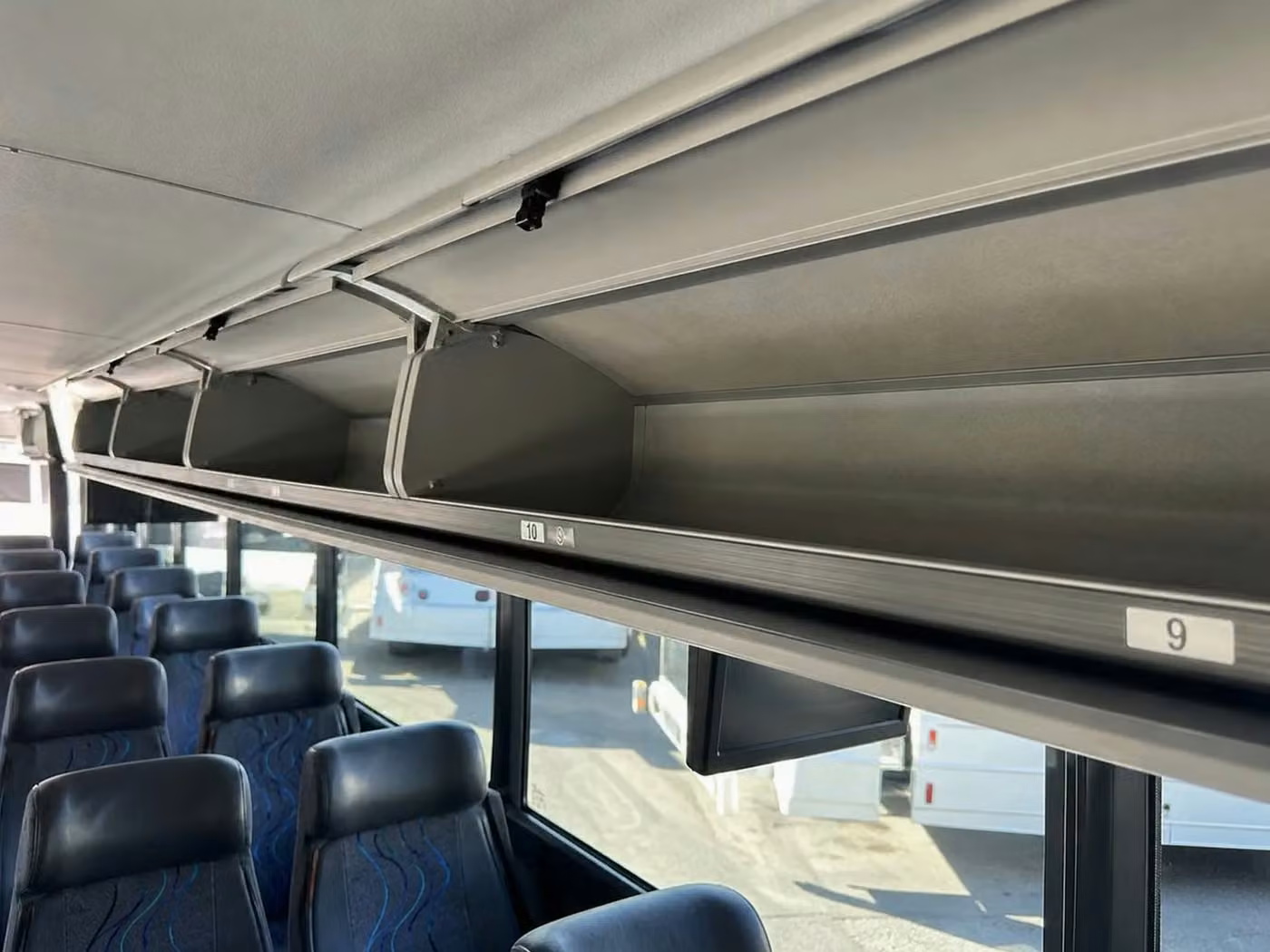 jefferson city 25 passenger minibus overhead storage