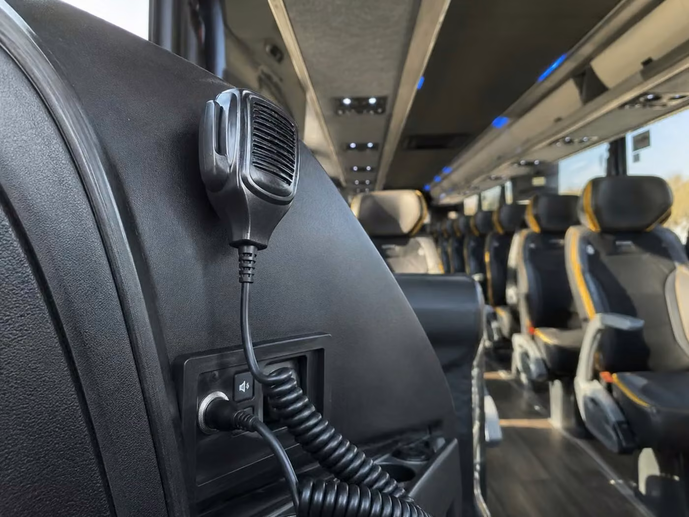 jefferson city 56 passenger charter bus pa system