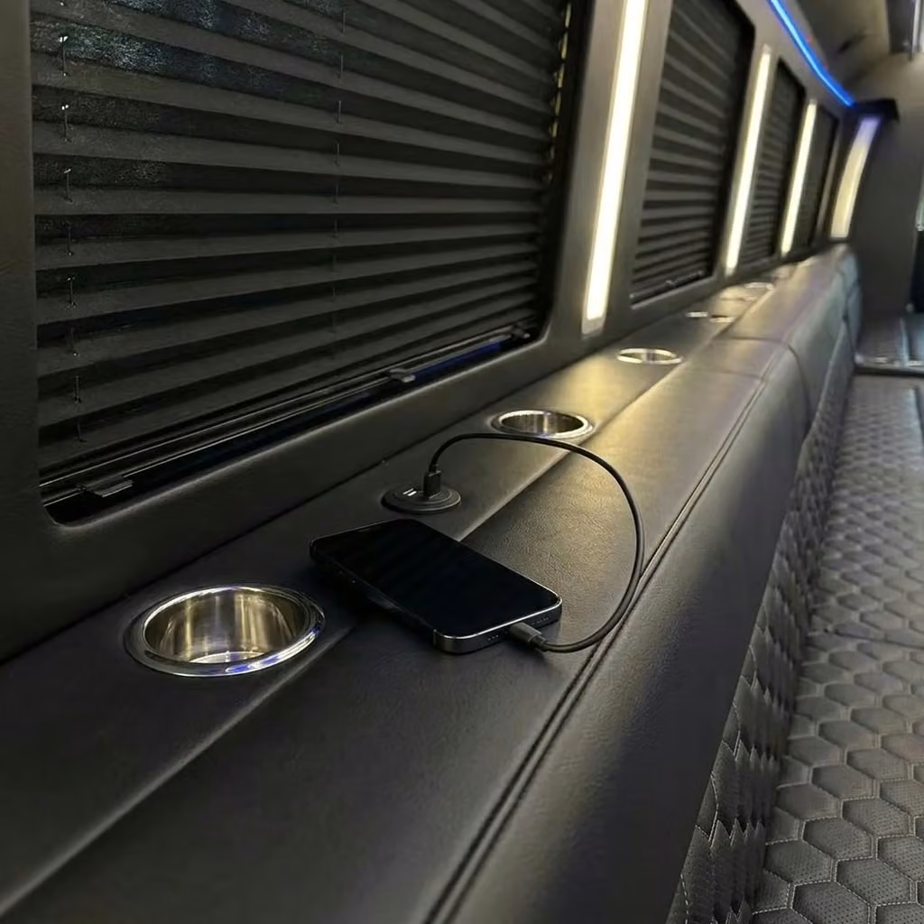 jefferson city party bus usb charging