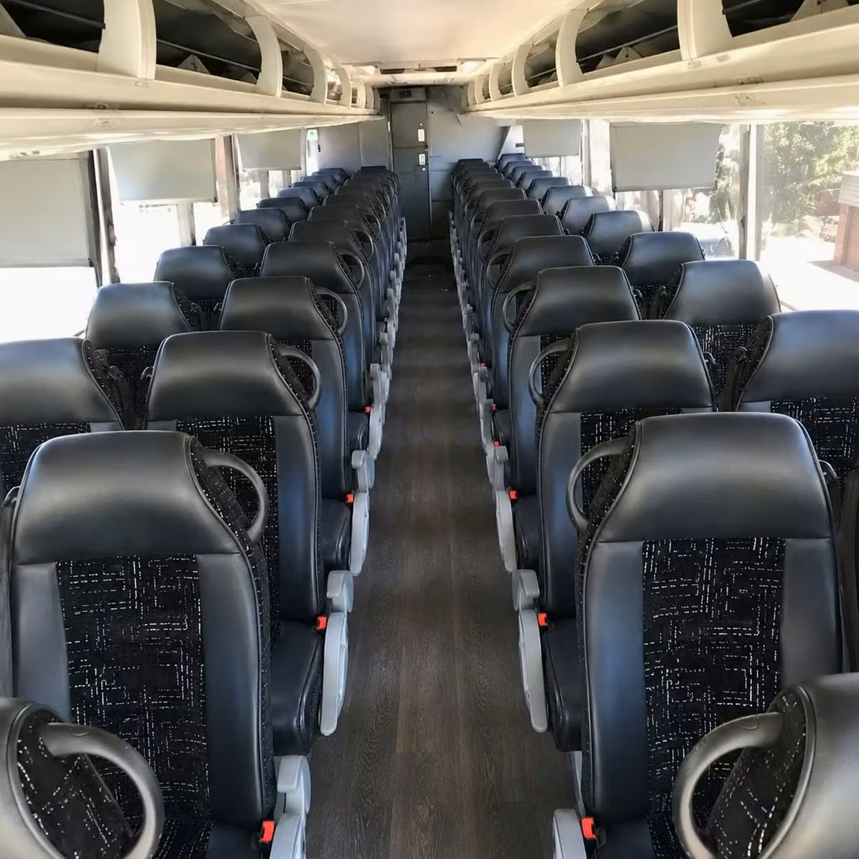 56 passenger charter bus interior