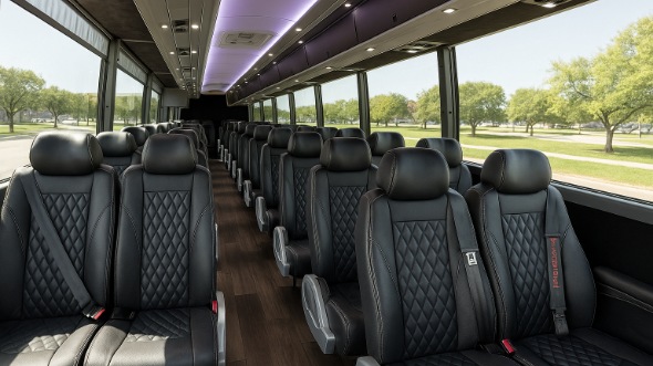 Interior of Charter Bus Company Independence's 20 Passenger Mini bus in Independence