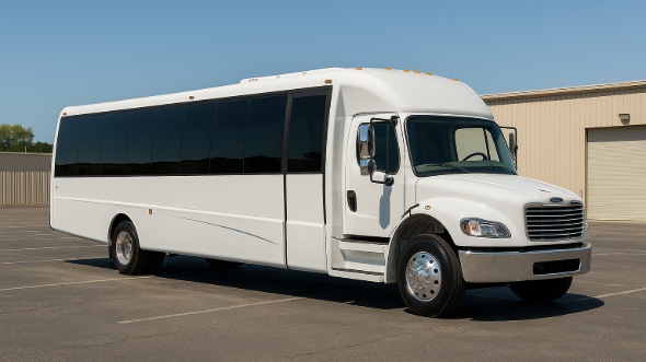 Exterior of Charter Bus Company Kansas City's 25 Passenger Mini bus in Kansas City
