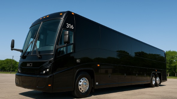 Exterior of Charter Bus Company O’Fallon's 54 Passenger Charter Bus in O’Fallon